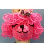 Handmade Crochet Poodle Puppy Dogs White Black Brown Silver Red Pink CHO... - €21,55 EUR