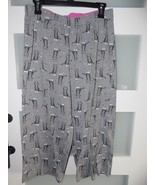 HUE Gray Cat Print Capri Pajama Bottoms Size L Women&#39;s NWOT - €17,16 EUR