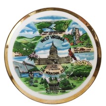 Vintage West Virginia Miniature Souvenir Ceramic Porcelain 4&quot; Plate Kits... - £11.97 GBP