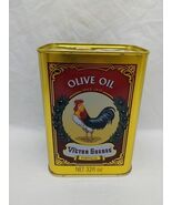 **EMPTY TIN* Victor Guedes Portugal Olive Oil Tin 4&quot; X 3&quot; X 6&quot; - €23,96 EUR