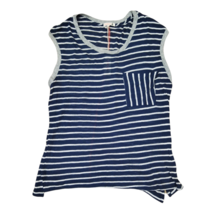 SUNDRY Womens Tank Top Cozy Fit Striped Navy Size US 1 - £30.73 GBP
