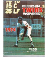 1974 MLB Minnesota Twins Yearbook Baseball Rod Carew - £50.63 GBP