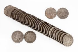 1883 NC Liberty Nickel Roll in Good to XF Condition, Avg Grade VG - Fine - $371.24