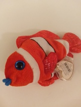 Ty Beanie Babies Jester The Red Clown Fish 8&quot; Retired Mint With All Tags - £11.95 GBP