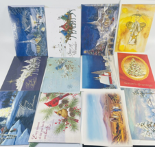 40 Christmas Holiday Cards Lot unused With Envelopes Mixed Theme Church ... - £16.57 GBP