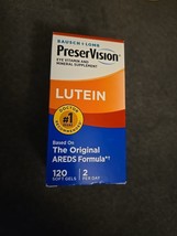 Bausch &amp; Lomb PreserVision AREDS Lutein Eye supplement Softgels 120 Count (BN14) - £13.14 GBP