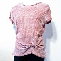 Vanilla Star Medium Pink Short Sleeve Gathered Front Blouse - $6.89