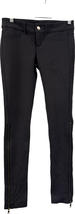Express XS Charcoal Stretch Pants Zip Detail Rayon Nylon Blend Fitted Style - $19.79