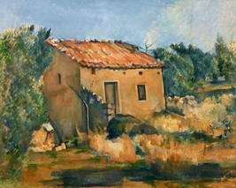 12610.Room Wall Poster.Interior art design.Paul Cezanne painting.Abandoned House - £12.73 GBP+