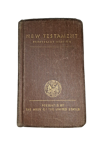 Vintage 1941 WWII US Army Pocket Bible New Testament Protestant Version - £41.57 GBP