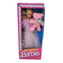 Vintage 1984 Mattel Dreamtime Barbie W Pink Bear Bb Original Box # 9180 New - £85.33 GBP