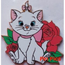 Disney Aristocats Marie White Kitten with Red Roses DLRP Disneyland Paris pin - £20.89 GBP