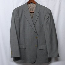 Turnbury 46R Tan Brown Plaid Wool 2Bn Blazer Sport Coat Suit Jacket - $34.99