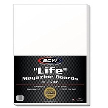 BCW BBMAG-L Life Size Magazine Backing Boards White 100 Boards - $35.99