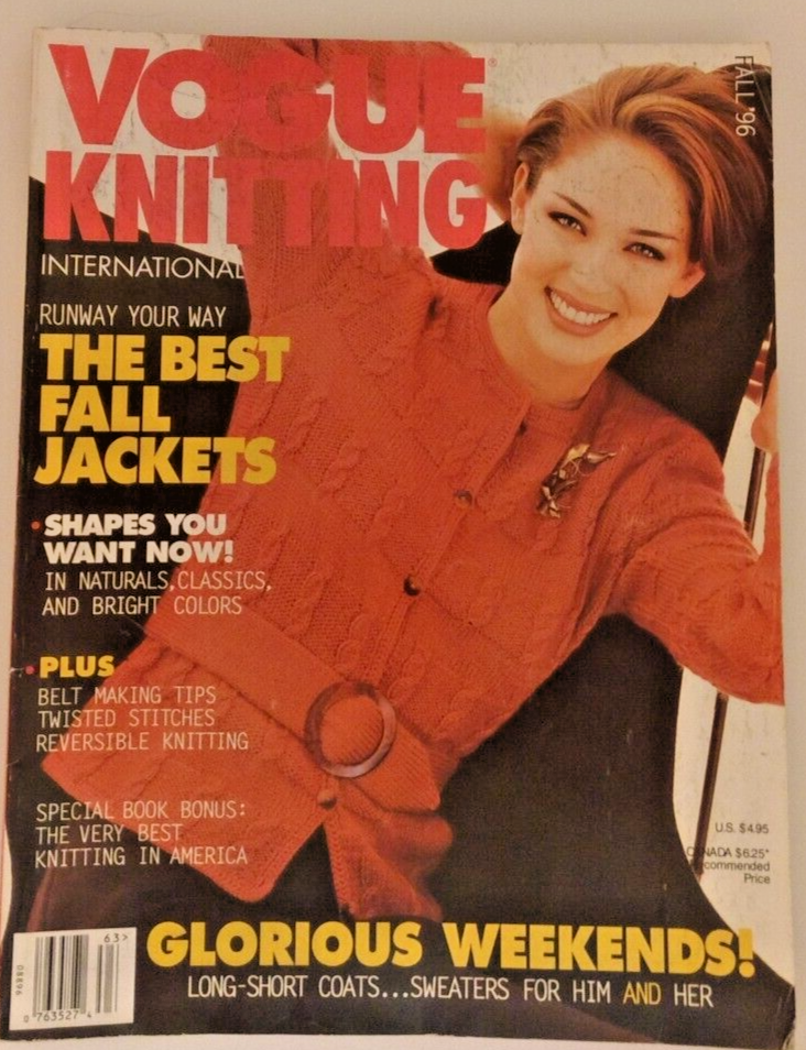 Vogue Knitting International Magazine Fall 1996 The Best Fall Jackets Pa... - $7.91