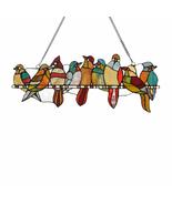 145-piece Stained Glass Birds Window Suncatcher Multi Color Casual Irreg... - £74.68 GBP