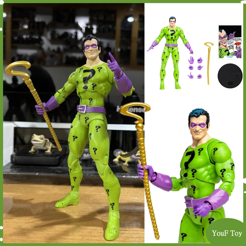 Mcfarlane Toys Anime Figure The Riddler Action Figures First Look Dc Classic - £38.61 GBP+