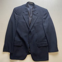 Joseph Abboud 38R Navy Blue Wool USA Made Mens Jacket Blazer Sport Coat - $54.99