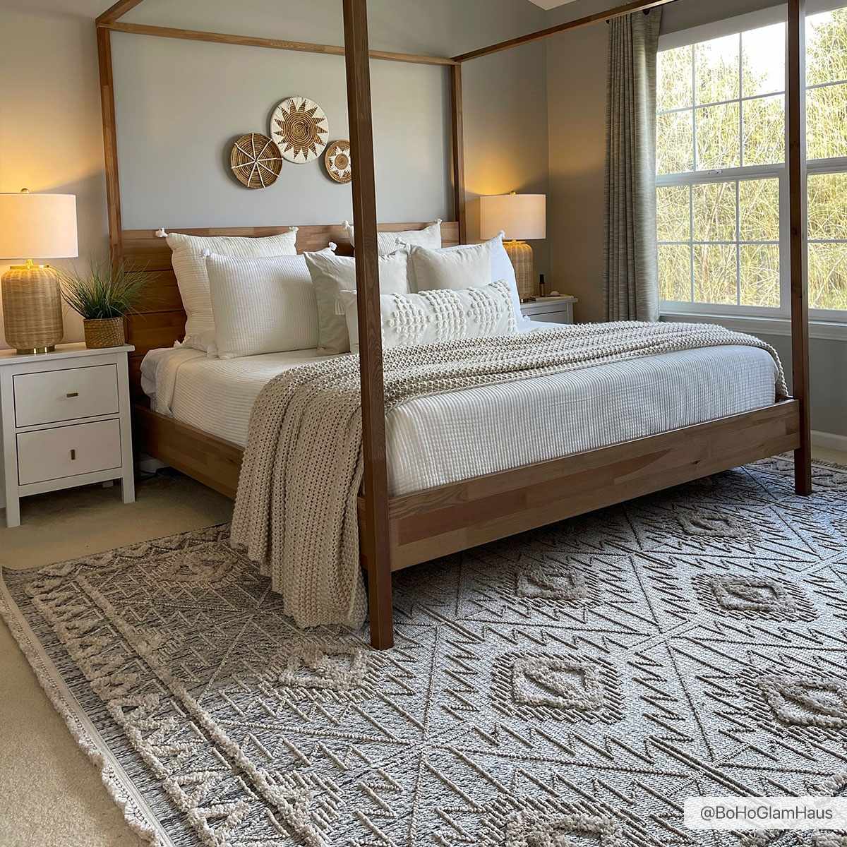 Agoo High-Low Pile Performance Area Rug in Charcoal Cream Light Gray and... - $95.25+