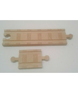 Thomas Train Wooden Tracks 2 sided 2 pcs Compatible Brio Lillabo - $9.00