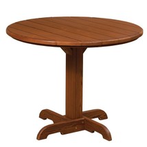 ROUND DINING TABLE - Amish Red Cedar Outdoor Furniture - £580.30 GBP