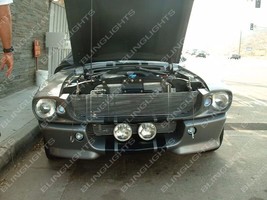 Large Grille Fog Lights Lamps for Ford Mustang Eleanor Shelby GT-500 Fas... - $127.70