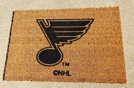 ST. LOUIS BLUES COIR FIBER NATURAL COLOR DOOR MAT RUG /FLOOR NHL LOGO 30... - £15.17 GBP