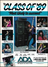 Jason Becker Vito Bratta Marty Friedman Kirk Hammett 1989 Ada Amplifiers Amp ad - £3.01 GBP