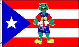 3x5 Puerto Rico Rican Coqui Frog Flag 3x5 Brass Grommets Premium - £7.62 GBP