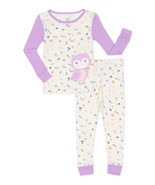 Wonder Nation Toddler Girls Sleep Set 2-Piece Pajamas Purple Owl Size 2T - £15.93 GBP