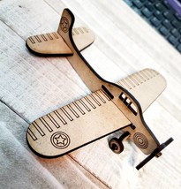 Laser Engraved Airplane DIY Craft Kit for Kids - $206.48 MXN