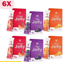 6X Wink White W Jelly Fiber Collagen Vit C Mix 3 Flavors Detox Slim Skin Healthy - £78.21 GBP