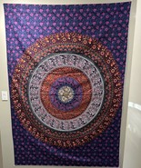 Indian Mandala Cotton Wall Hanging Room Decor Bedspread Hippie Bohemian ... - $14.85