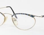 Vintage Optik Fleckenstein 154 3 GOLD /MULTICOLOR UNIQUE RARE EYEGLASSES... - $64.84