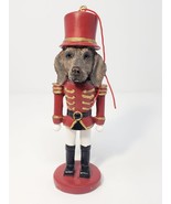 Weimaraner Toy Soldier Nutcracker Dog Christmas Ornament - $14.99