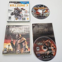  Killzone 3 &amp; Fallout New Vegas (PS3) Playstation 3 Complete w/ Manual CIB LOT 2 - £11.80 GBP