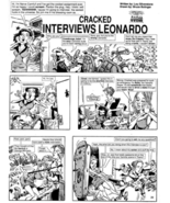 CRACKED Magazine Original Artwork - FIVE PAGES -&quot;LEONARDO INTERVIEW&quot; - £167.39 GBP