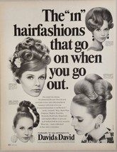 1966 Print Ad David &amp; David Wigs &amp; Hairpieces 4 Models Long Island City,NY - £13.94 GBP