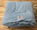 Vintage Ralph Lauren Denim Comforter Blanket Twin Chambray HEAVY Bedspre... - $130.14