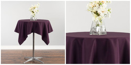 54 x 54 Square Polyester Tablecloths, Party Event - Eggplant - P01 - £24.96 GBP