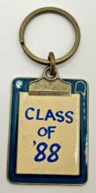 Vintage Class of &#39;88 Teal Clipboard Style Keychain SKU B-15 - £10.22 GBP