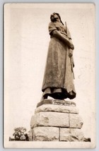 Canada RPPC Evangeline Statue Grand Pre&#39; Nova Scotia Postcard G27 - £7.11 GBP