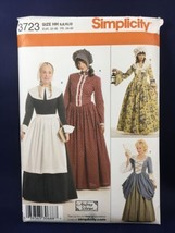 Simplicity 3723 size HH 6-8-10-12 Pilgrim Colonial Western Dresses Pattern - £7.90 GBP