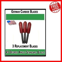 3 Pack Replacement Fine Point Blades - Precision German Carbide for Craf... - $546.04 MXN