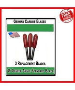 3 Pack Replacement Fine Point Blades - Precision German Carbide for Craf... - $546.04 MXN