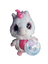 Aurora Yahoo & Friends Plush Unicorn 6 Inch Stuffed Animal White Pink Blush Kids - £10.11 GBP