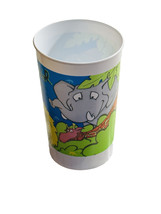 Animal Crackers Comic Strip Coca Cola Plastic 4.5” Vintage Style Tumbler Cup- - $5.49
