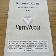 1998 VIHTAVUORI POWDERS RELOADING MANUAL FOR RIFLE AND HANDGUNS - $236.51 MXN