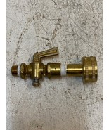 AB Ground Plug Valve 2-Way Brass Lever External Drain - MEASUREMENTS PIC... - $18.99