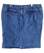 Women&#39;s Size 18W North Crest Denim Blue Midi Skirt Boho Pockets Plus Dis... - $19.47 CAD